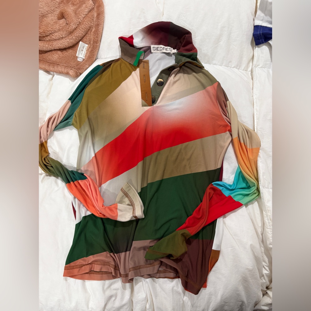 SIEDRES Multicolor Striped Long Sleeve Top